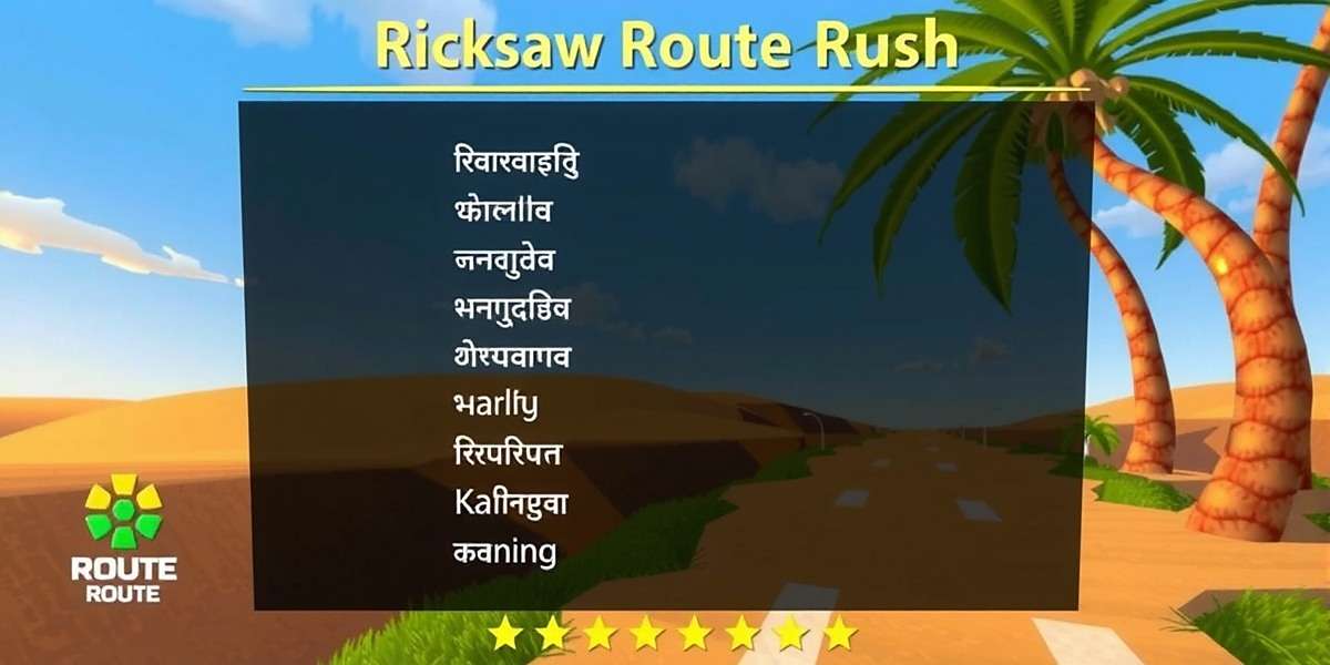 Ricksaw Route Rush language selection screen showing various Indian languages