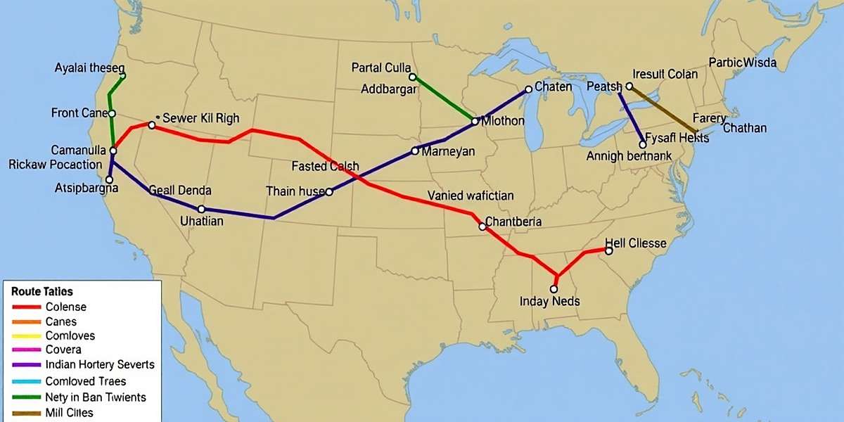 Ricksaw Route Rush map showing various Indian cities with different colored routes